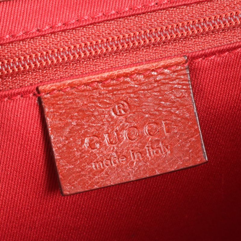 Gucci GG Canvas 113015 Leather Tote Bag Hand Silver Hardware Women's EUE Cx35-10