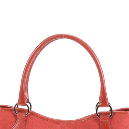 Gucci GG Canvas 113015 Leather Tote Bag Hand Silver Hardware Women's EUE Cx35-10