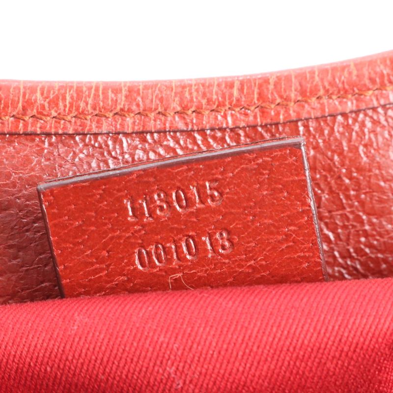 Gucci GG Canvas 113015 Leather Tote Bag Hand Silver Hardware Women's EUE Cx35-10