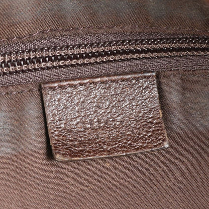 Gucci GG Canvas Sherry Line 131233 Leather Tote Bag Shoulder Business Commuter