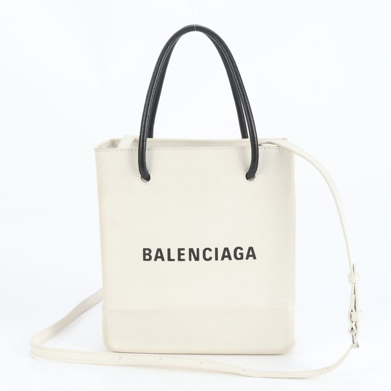 Balenciaga Shopping Tote XXS Leather 2WAY Tote Bag Shoulder 555140 Women's EUE