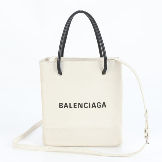 Balenciaga Shopping Tote XXS Leather 2WAY Tote Bag Shoulder 555140 Women's EUE