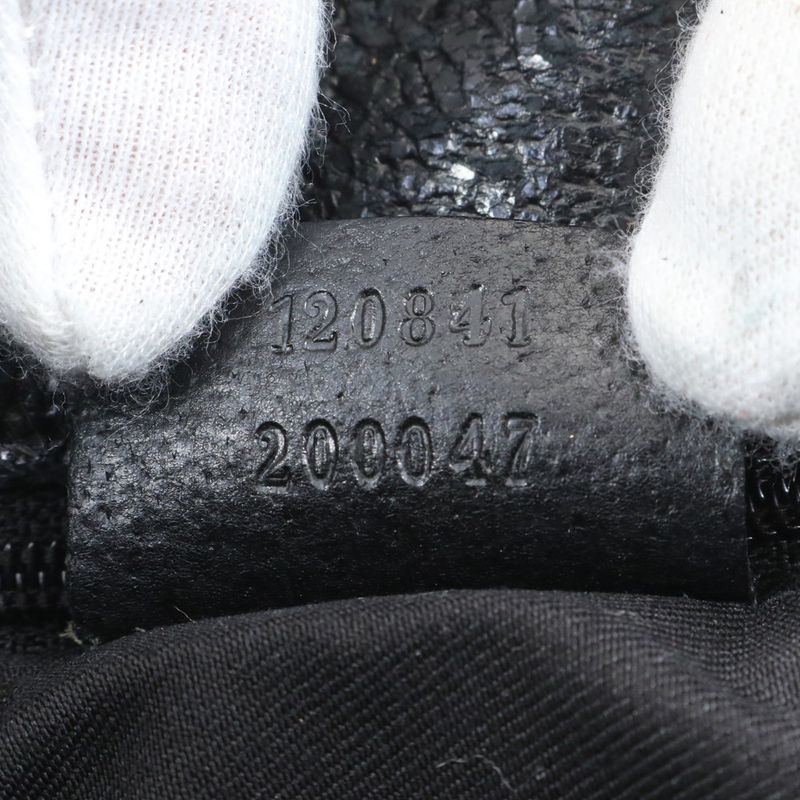 Gucci GG Canvas Leather Shoulder Bag Crossbody Messenger Business Black 120841