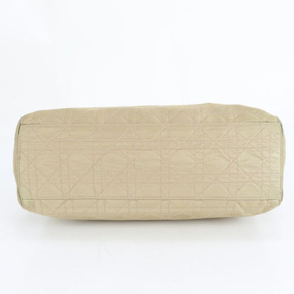 Christian Dior Canage Lady Dior Leather Tote Bag Hand Silver Hardware Women's