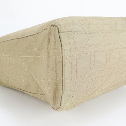 Christian Dior Canage Lady Dior Leather Tote Bag Hand Silver Hardware Women's