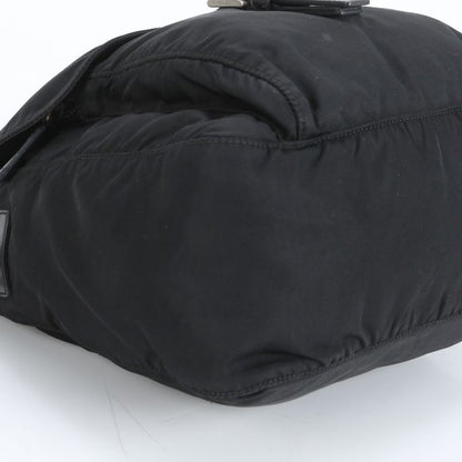 Prada Authenticity With Card Tessuto Nylon Triangle Logo B8994 Leather Shoulder