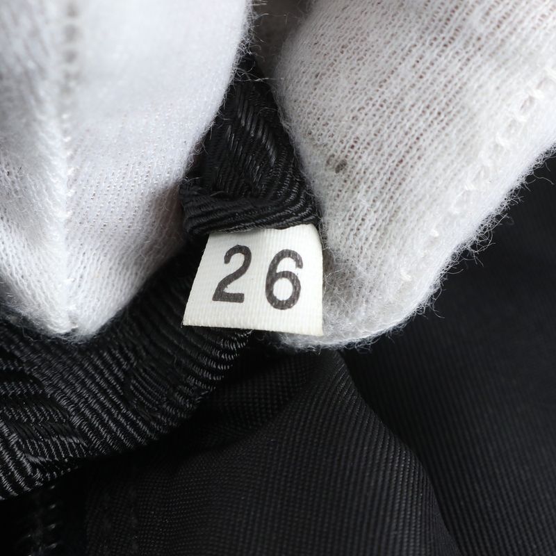 Prada Authenticity With Card Tessuto Nylon Triangle Logo B8994 Leather Shoulder