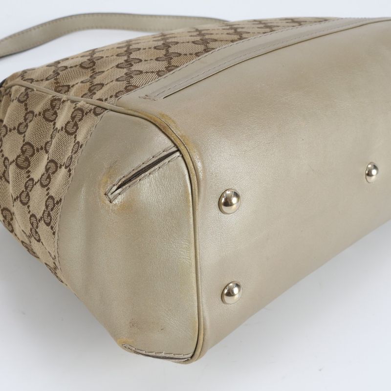 Gucci GG Canvas Mayfair Leather With Control Card 2WAY Shoulder Bag Crossbody