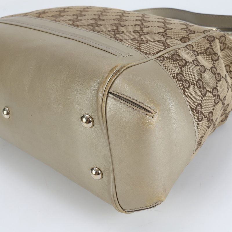 Gucci GG Canvas Mayfair Leather With Control Card 2WAY Shoulder Bag Crossbody