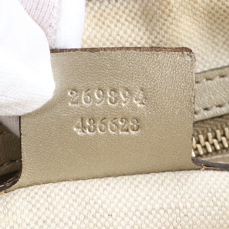 Gucci GG Canvas Mayfair Leather With Control Card 2WAY Shoulder Bag Crossbody