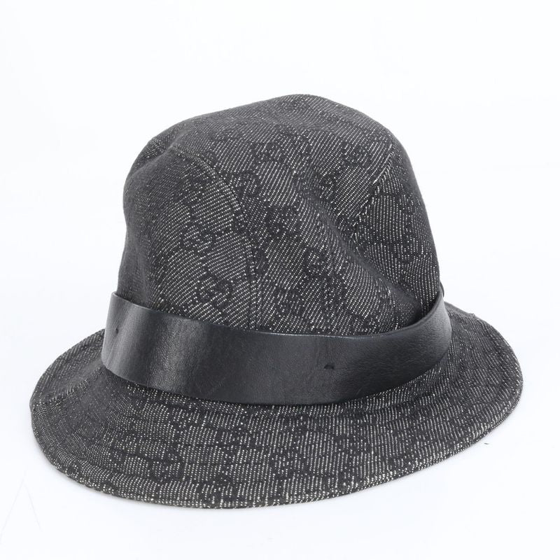 Gucci GG Canvas Bucket Hat Bucket Hat Fashion Leather Black Men's ECE Cy2-1