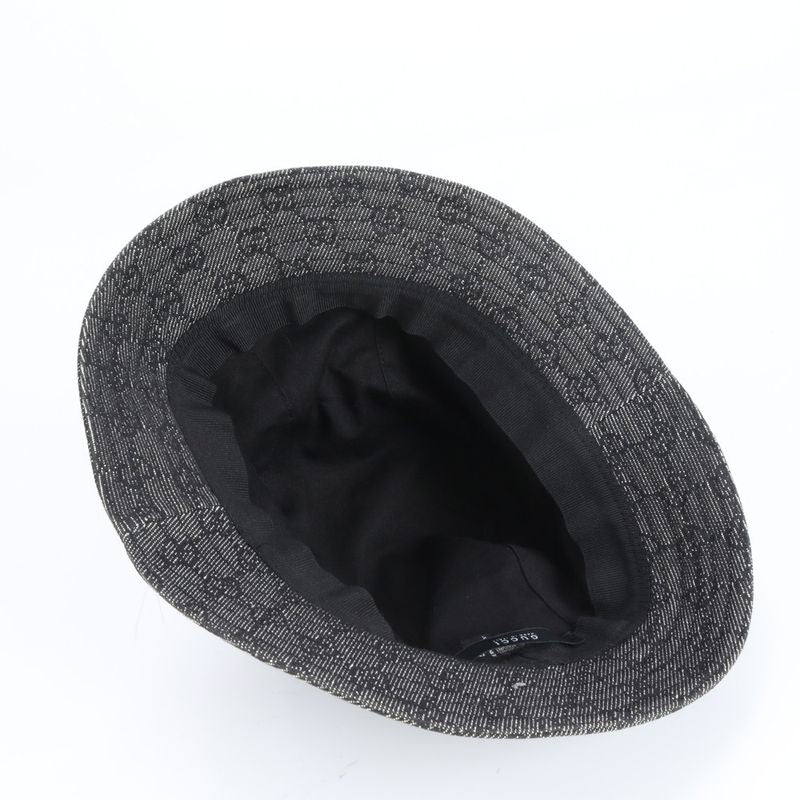 Gucci GG Canvas Bucket Hat Bucket Hat Fashion Leather Black Men's ECE Cy2-1