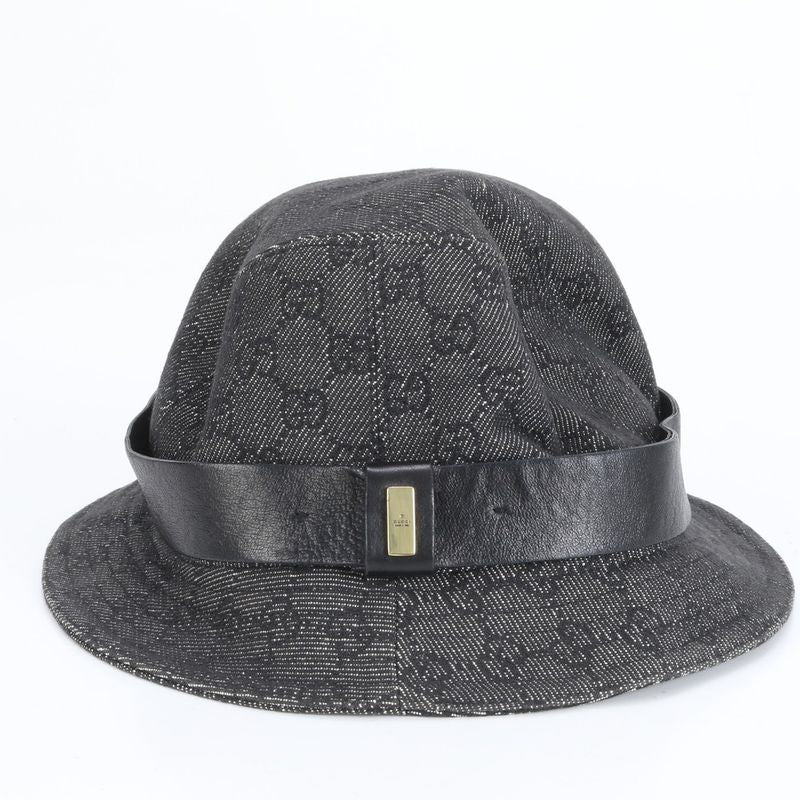 Gucci GG Canvas Bucket Hat Bucket Hat Fashion Leather Black Men's ECE Cy2-1