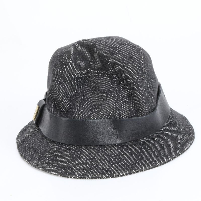 Gucci GG Canvas Bucket Hat Bucket Hat Fashion Leather Black Men's ECE Cy2-1