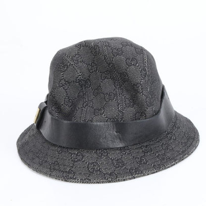 Gucci GG Canvas Bucket Hat Bucket Hat Fashion Leather Black Men's ECE Cy2-1