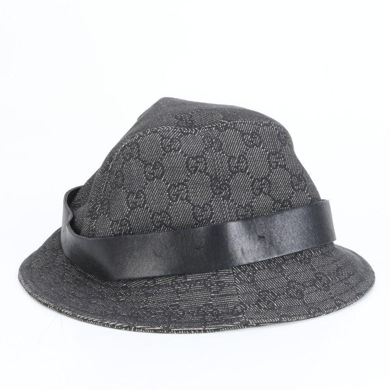 Gucci GG Canvas Bucket Hat Bucket Hat Fashion Leather Black Men's ECE Cy2-1