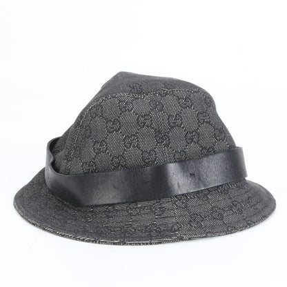 Gucci GG Canvas Bucket Hat Bucket Hat Fashion Leather Black Men's ECE Cy2-1