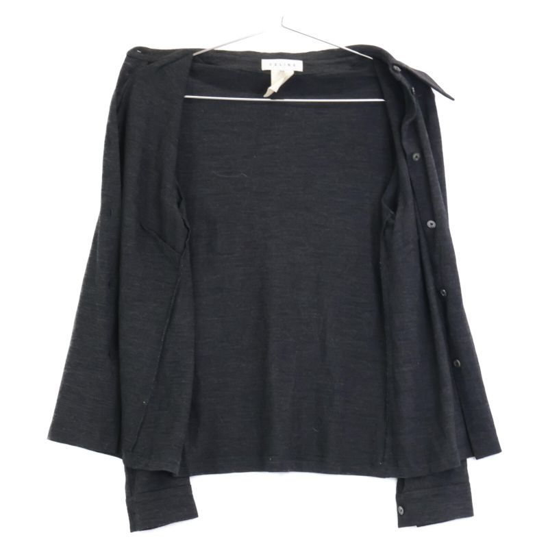 Celine Wool Big Collar Knit Long Sleeve Shirt/ 38