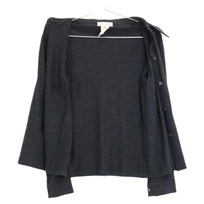 Celine Wool Big Collar Knit Long Sleeve Shirt/ 38