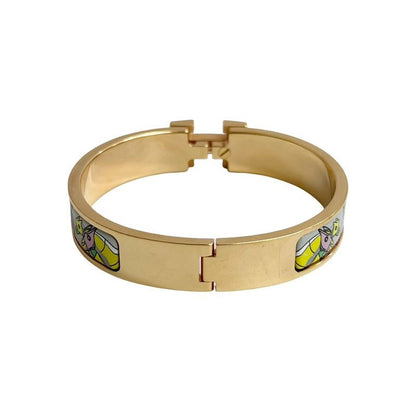 Hermes Click H Bracelet Bangle Accessory Women's Gold Multicolor 16550