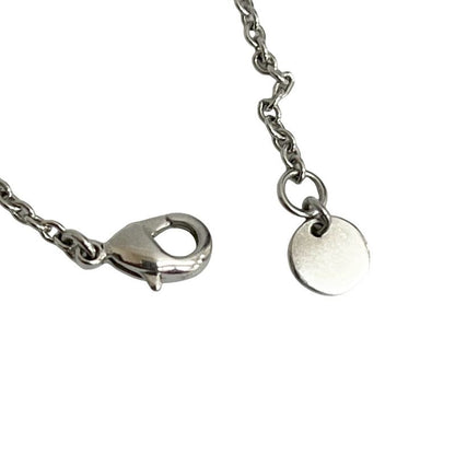 Christian Dior CD Logo Rhinestone Alloy Chain Bracelet Bangle Accessory Silver