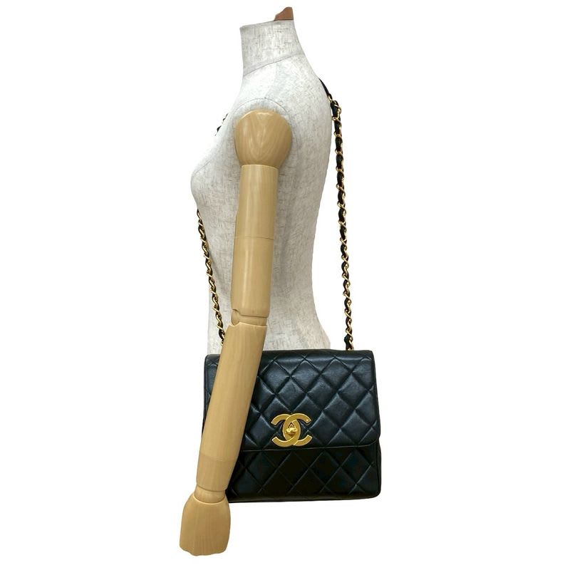 Chanel Chanel Quilted Decacoco Turnlock Lambskin Chain