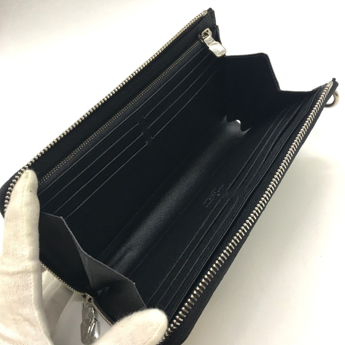 Louis Vuitton Damier Graphite Zippy Dragonne Damier Long Wallet
