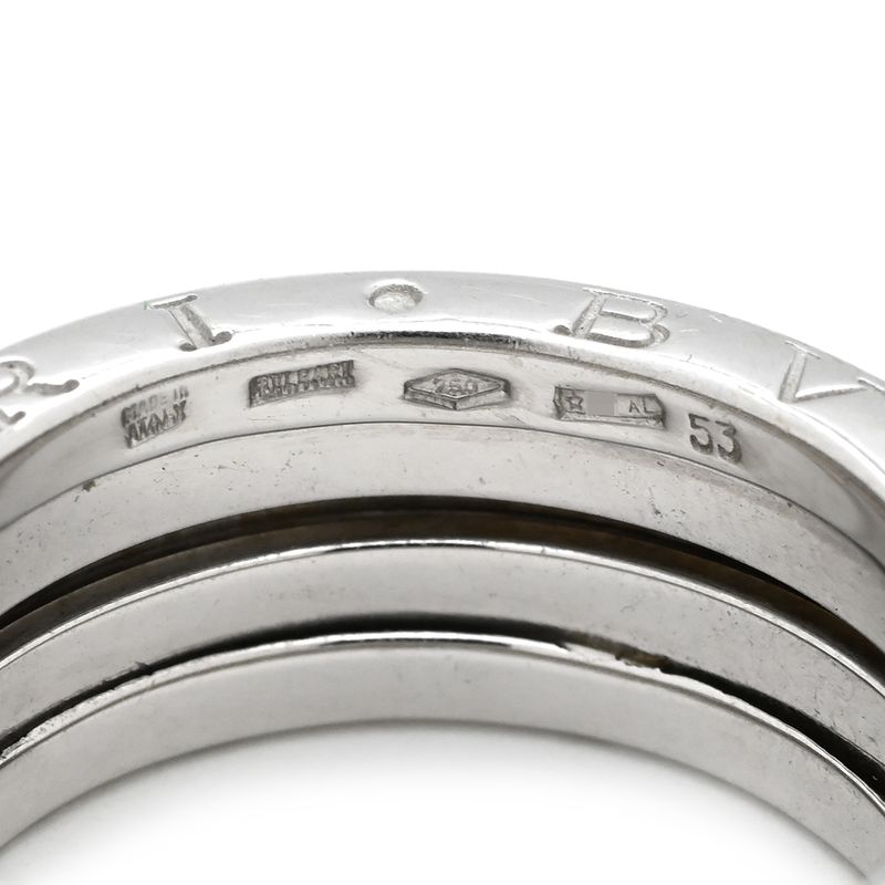 Bvlgari Bvlgari Ring B-Zero1 3 Band Ring 18k White Gold White Gold #53(jp13)