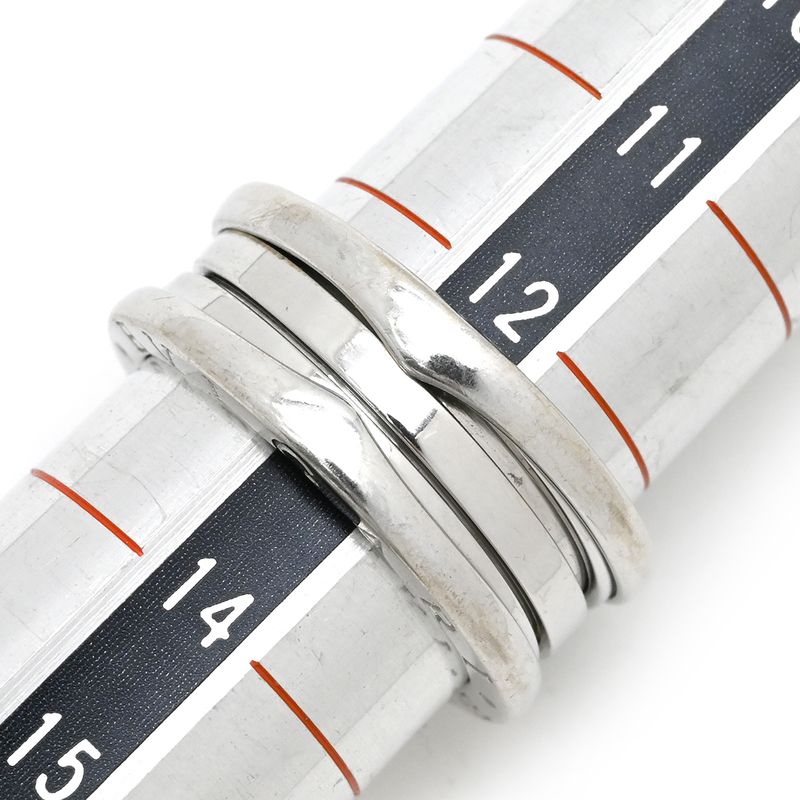 Bvlgari Bvlgari Ring B-Zero1 3 Band Ring 18k White Gold White Gold #53(jp13)