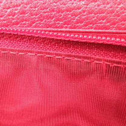 Gucci Tricolor Print Zip Around Wallet 524790 Canvas Leather Red Long Wallet