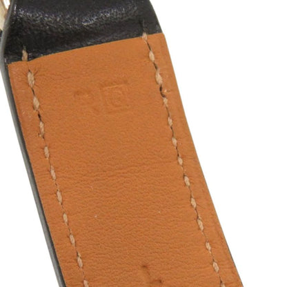 Hermes Necklace Box Chain Vauvalenier Metal Black □Q Engraved Choker 0929 Hermes