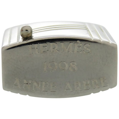 Hermes Pendant Top Annee Arbre 1998 Sap Cadenas Metal Silver Key Holder 0105