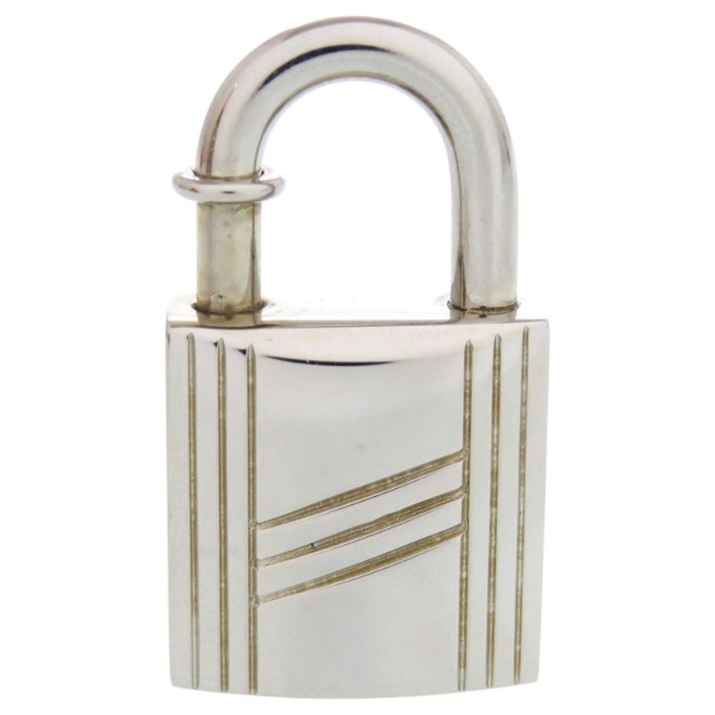 Hermes Pendant Top Annee Arbre 1998 Sap Cadenas Metal Silver Key Holder 0105