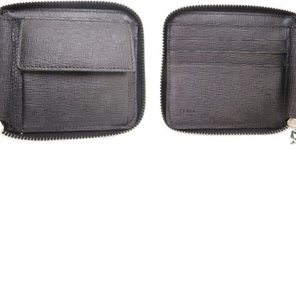 Fendi Chain 7m0197 Leather Blue Bifold Wallet 1367 Fendi