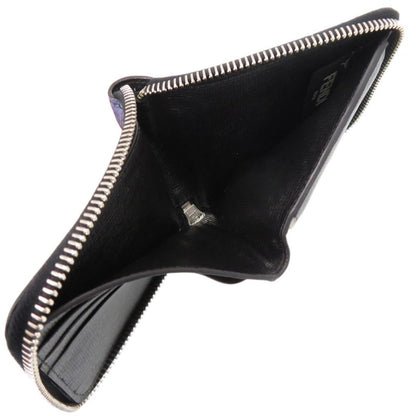 Fendi Chain 7m0197 Leather Blue Bifold Wallet 1367 Fendi