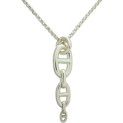 Hermes Chaine D'ancre Ancienne 22ag183617 925 Silver Necklace 1191 Hermes