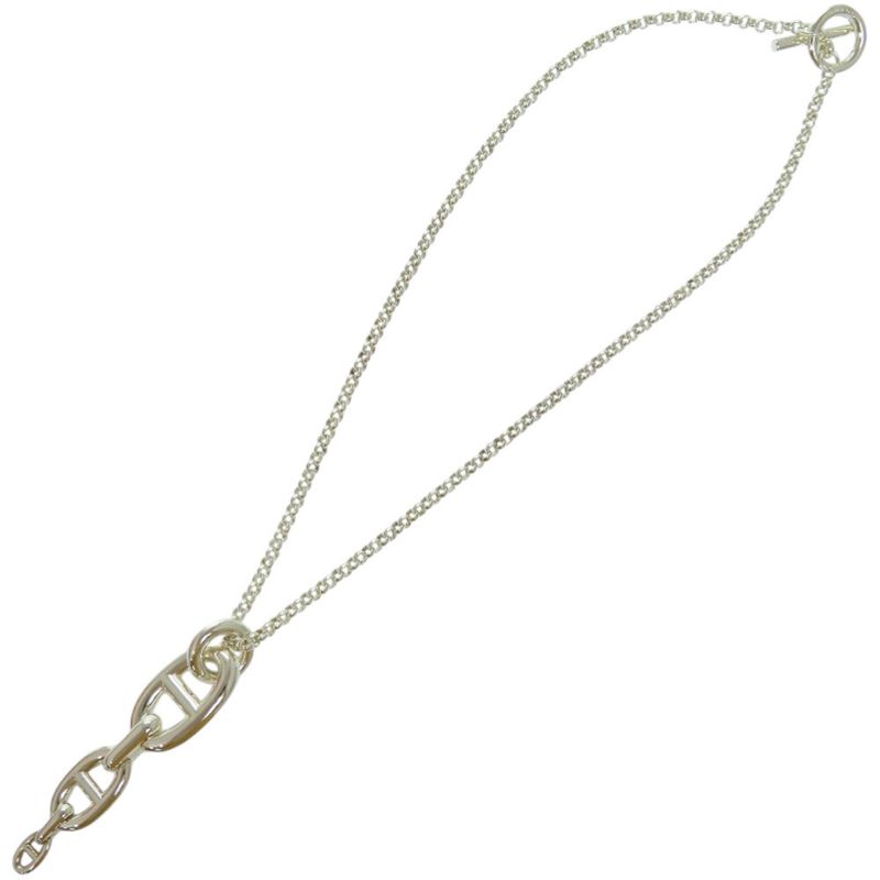 Hermes Chaine D'ancre Ancienne 22ag183617 925 Silver Necklace 1191 Hermes