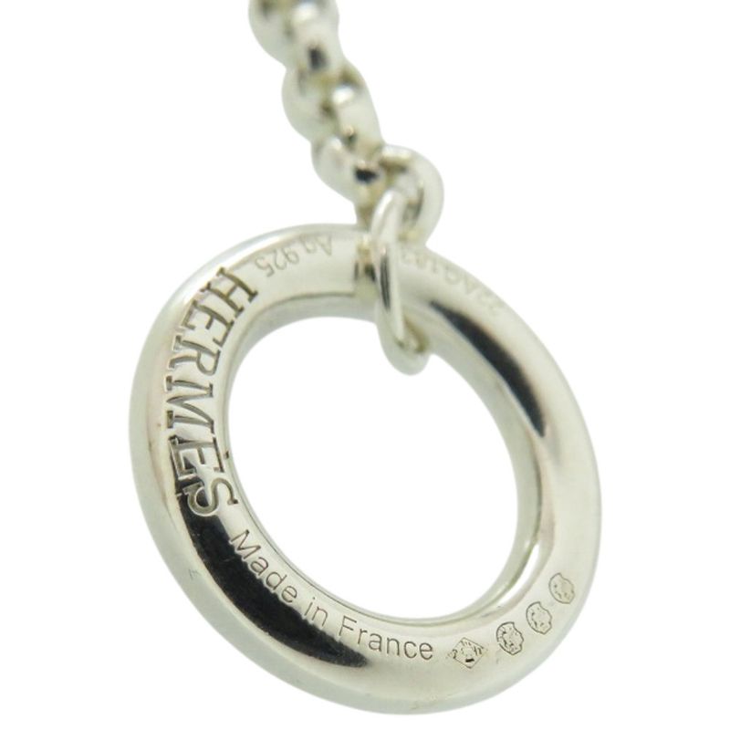Hermes Chaine D'ancre Ancienne 22ag183617 925 Silver Necklace 1191 Hermes