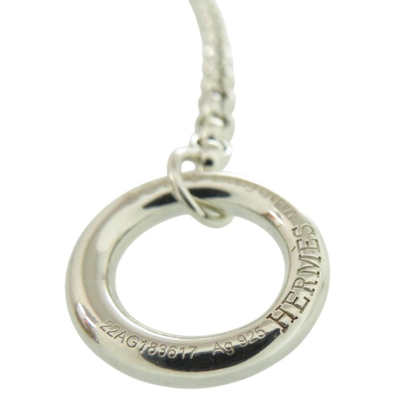 Hermes Chaine D'ancre Ancienne 22ag183617 925 Silver Necklace 1191 Hermes