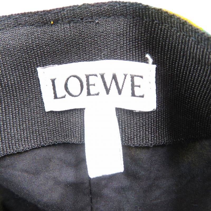 Loewe EYE Nature Baseball Cap Cotton Silver Hardware Multicolor 0570 Loewe