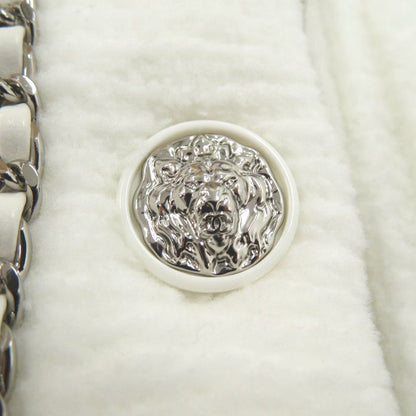 Chanel Lion Button P73520k10560 Nylon White Jacket Outerwear White 1396 Chanel