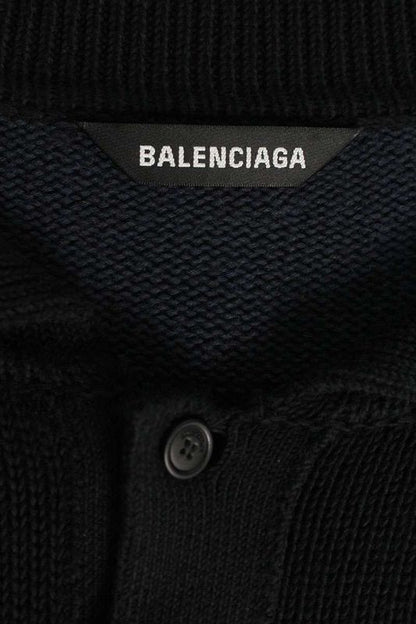 Balenciaga 657397 T3197 Polo Stripe Cotton Knit Men's XS