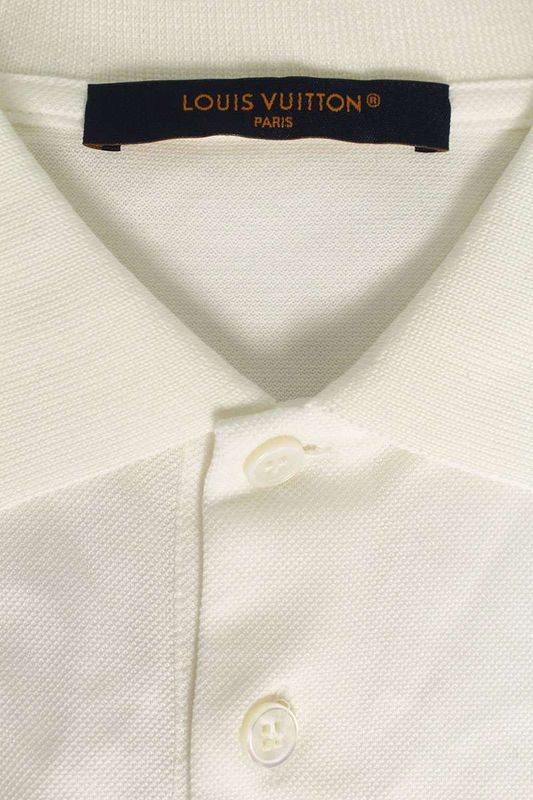 Louis Vuitton Rm222q JEA Hajr32 Circle Embroidery Short Sleeve Polo Shirt Men XL