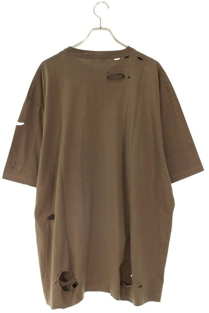 Balenciaga 651795 Tkvb8 Destroyed Logo Print T-shirt Men's S