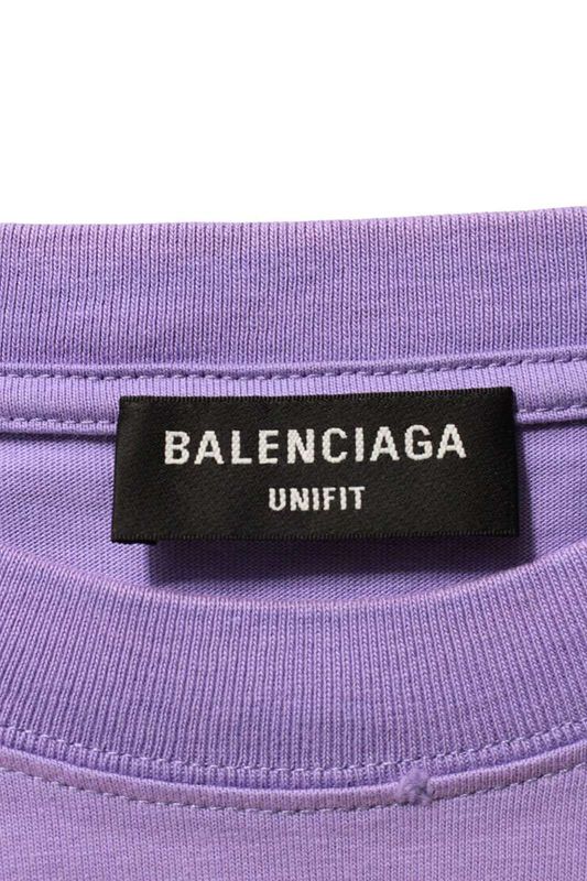Balenciaga 651795 Tkvb8 Destroyed Logo Print T-shirt Men's XXS