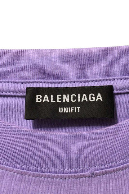 Balenciaga 651795 Tkvb8 Destroyed Logo Print T-shirt Men's XXS