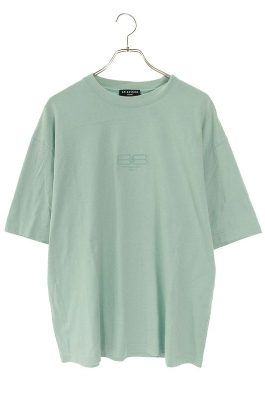 Balenciaga 612966 Tmvg7 BB Logo Embroidered Oversized T-shirt Men M