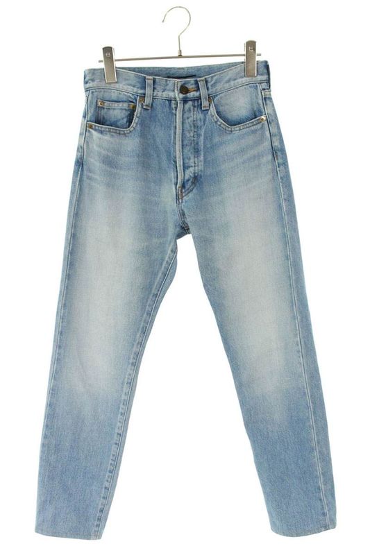 Saint Laurent Paris 447184 Y372l Washed Denim Pants Men's 26