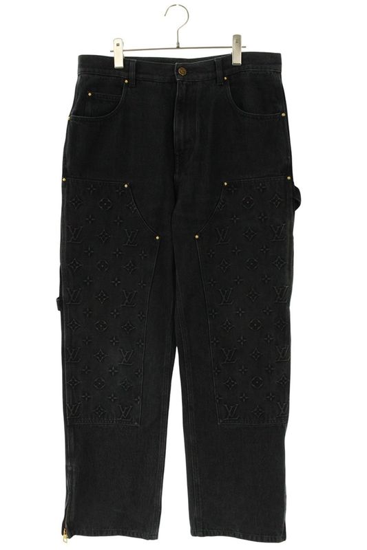 Louis Vuitton 24SS Rm241q CHX Hqd45w Monogram Workwear Carpenter Denim Pants