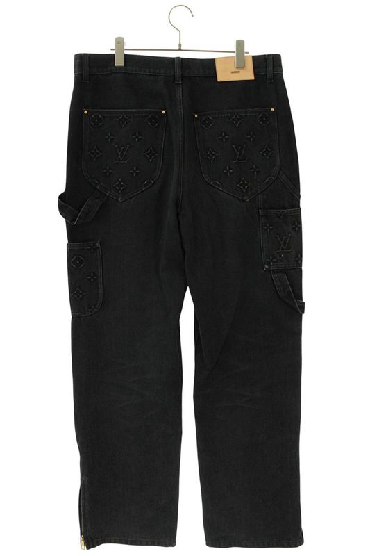 Louis Vuitton 24SS Rm241q CHX Hqd45w Monogram Workwear Carpenter Denim Pants
